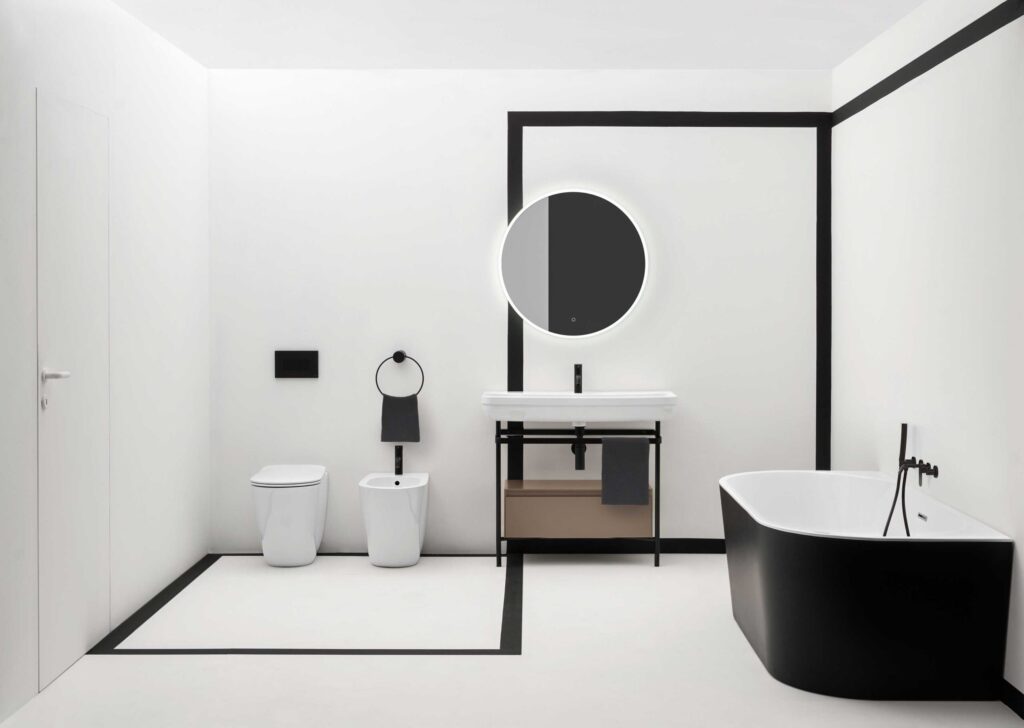 Render bagno moderno 3D fornitura P